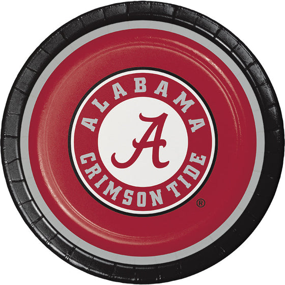 Alabama Crimson Tide Paper Plates, 8 ct - 757 Sports Collectibles
