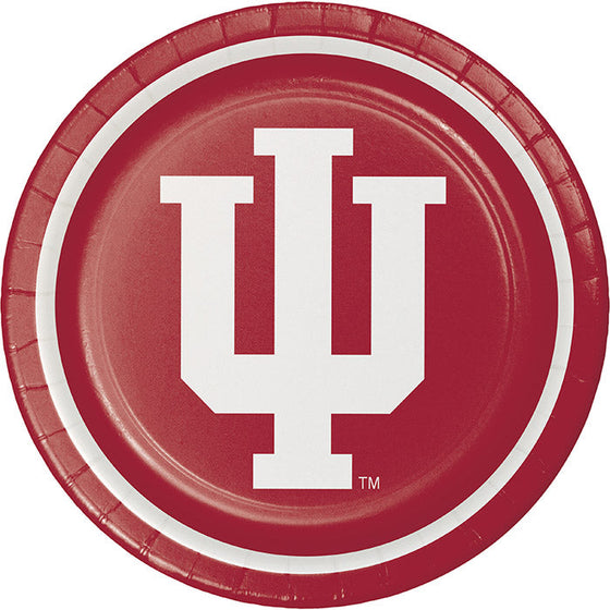 Indiana Hoosiers Paper Plates, 8 ct - 757 Sports Collectibles