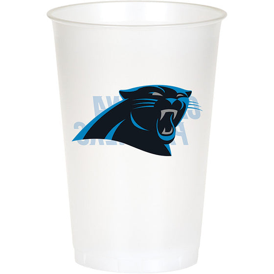 Carolina Panthers Plastic Cup, 20Oz, 8 ct - 757 Sports Collectibles