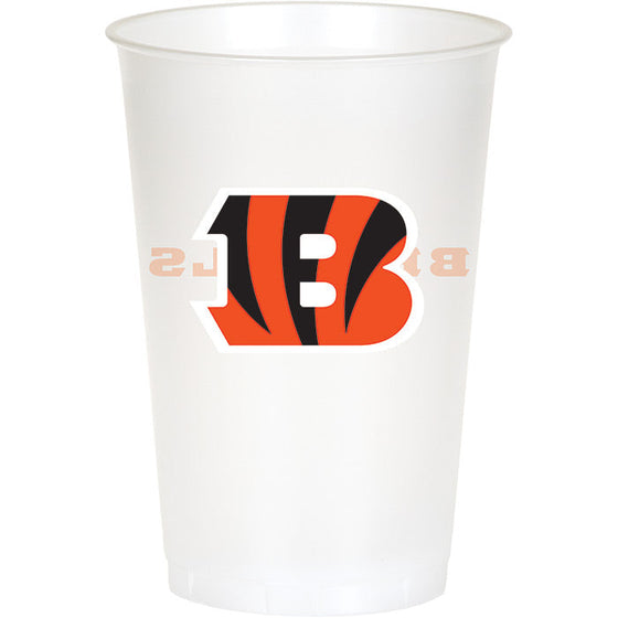 Cincinnati Bengals Plastic Cup, 20Oz, 8 ct - 757 Sports Collectibles