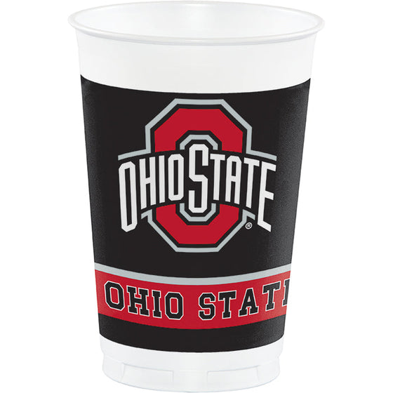Ohio State Buckeyes 20 Oz Plastic Cups, 8 ct - 757 Sports Collectibles