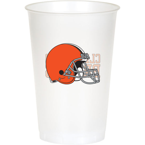 Cleveland Browns Plastic Cup, 20Oz, 8 ct - 757 Sports Collectibles