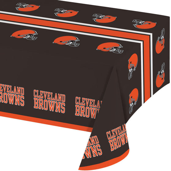 Cleveland Browns Plastic Table Cover, 54" X 102" - 757 Sports Collectibles