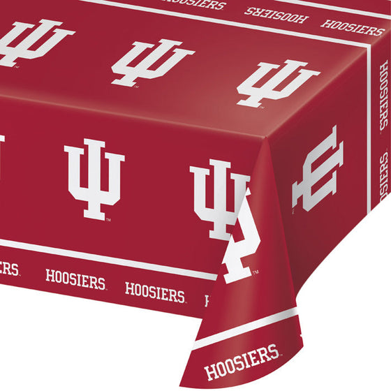 Indiana Hoosiers Plastic Table Cover, 54" X 108" - 757 Sports Collectibles