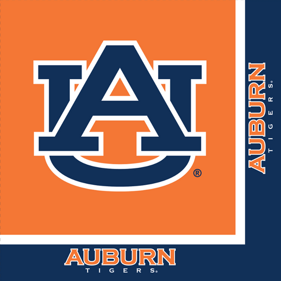 Auburn Tigers Napkins, 20 ct - 757 Sports Collectibles
