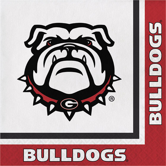 Georgia Bulldogs Napkins, 20 ct - 757 Sports Collectibles