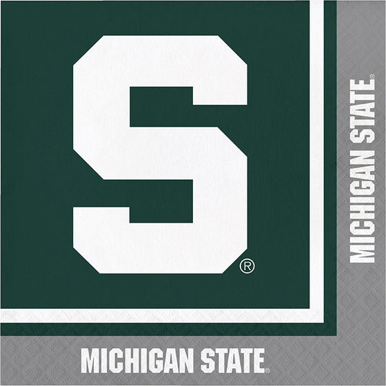 Michigan State Spartans Napkins, 20 ct - 757 Sports Collectibles