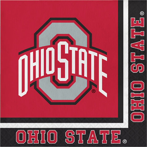 Ohio State Buckeyes Napkins, 20 ct - 757 Sports Collectibles