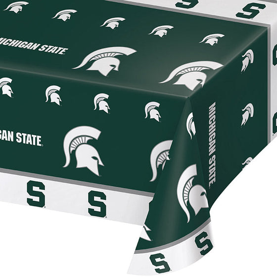 Michigan State Spartans Plastic Table Cover, 54" X 108" - 757 Sports Collectibles