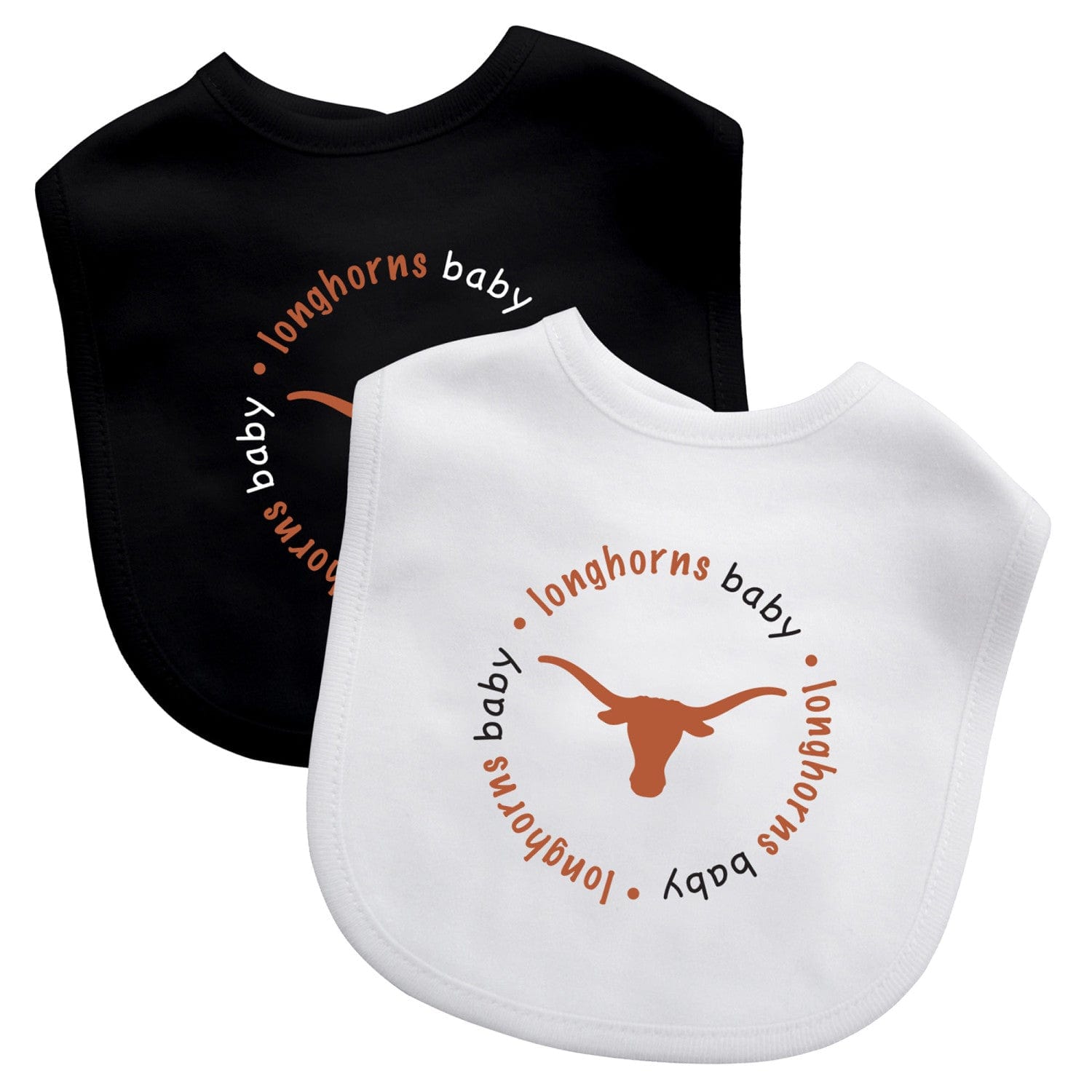 Texas Longhorns Baby Bibs 2-Pack - Sports Gifts, Sports Memorabilia, Sports Collectibles, Fan Shop