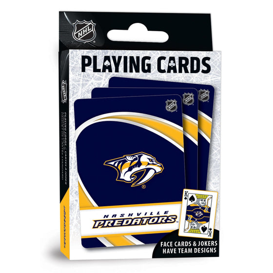 Nashville Predators Playing Cards - 54 Card Deck - 757 Sports Collectibles