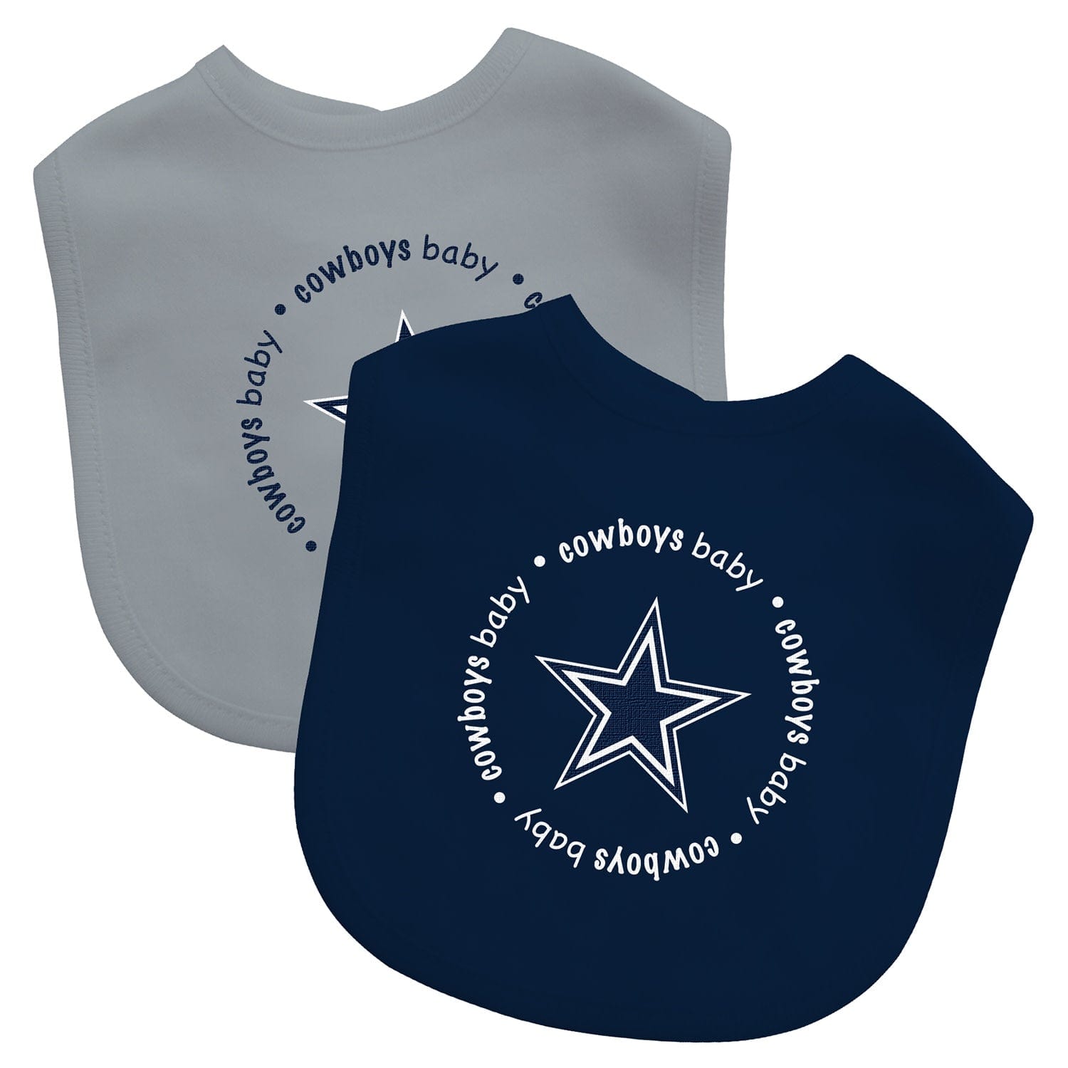 Dallas Cowboys Baby Bibs 2-Pack - Navy & Gray - Sports Gifts, Sports Memorabilia, Sports Collectibles, Fan Shop