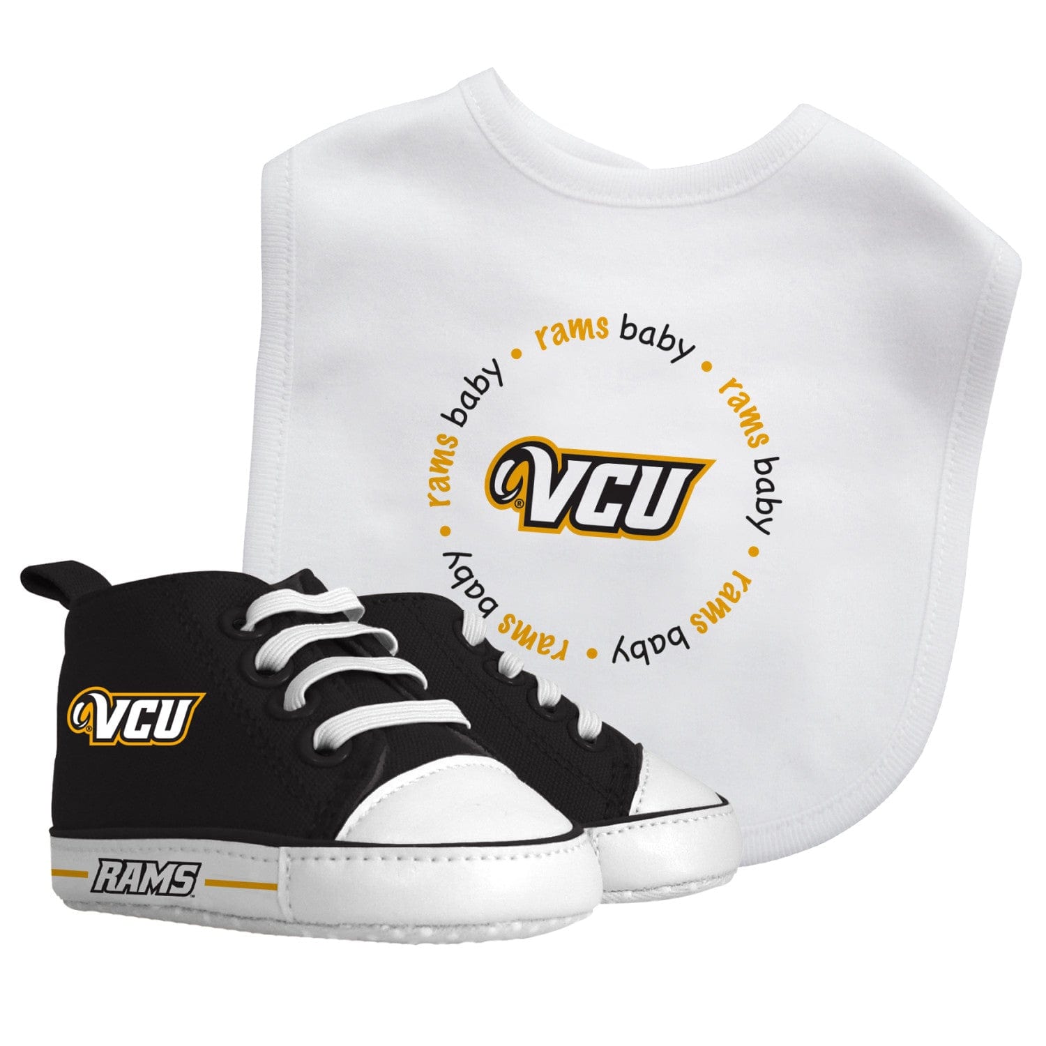 Virginia Commonwealth 2-Piece Baby Gift Set - Sports Gifts, Sports Memorabilia, Sports Collectibles, Fan Shop