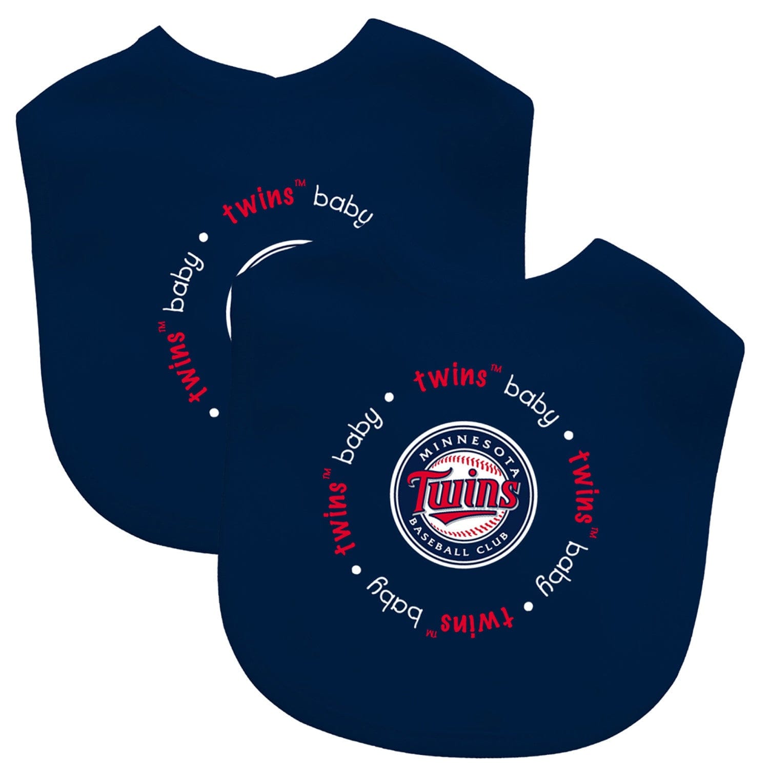 Minnesota Twins Baby Bibs 2-Pack - Perfect for Little Fans! - Sports Gifts, Sports Memorabilia, Sports Collectibles, Fan Shop