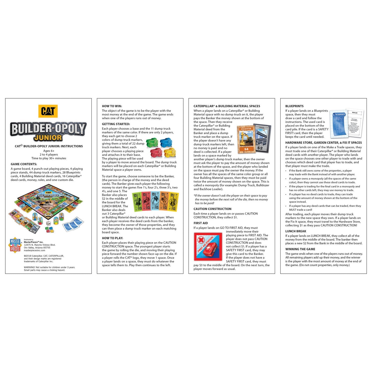 CAT - Builder Opoly Junior - 757 Sports Collectibles