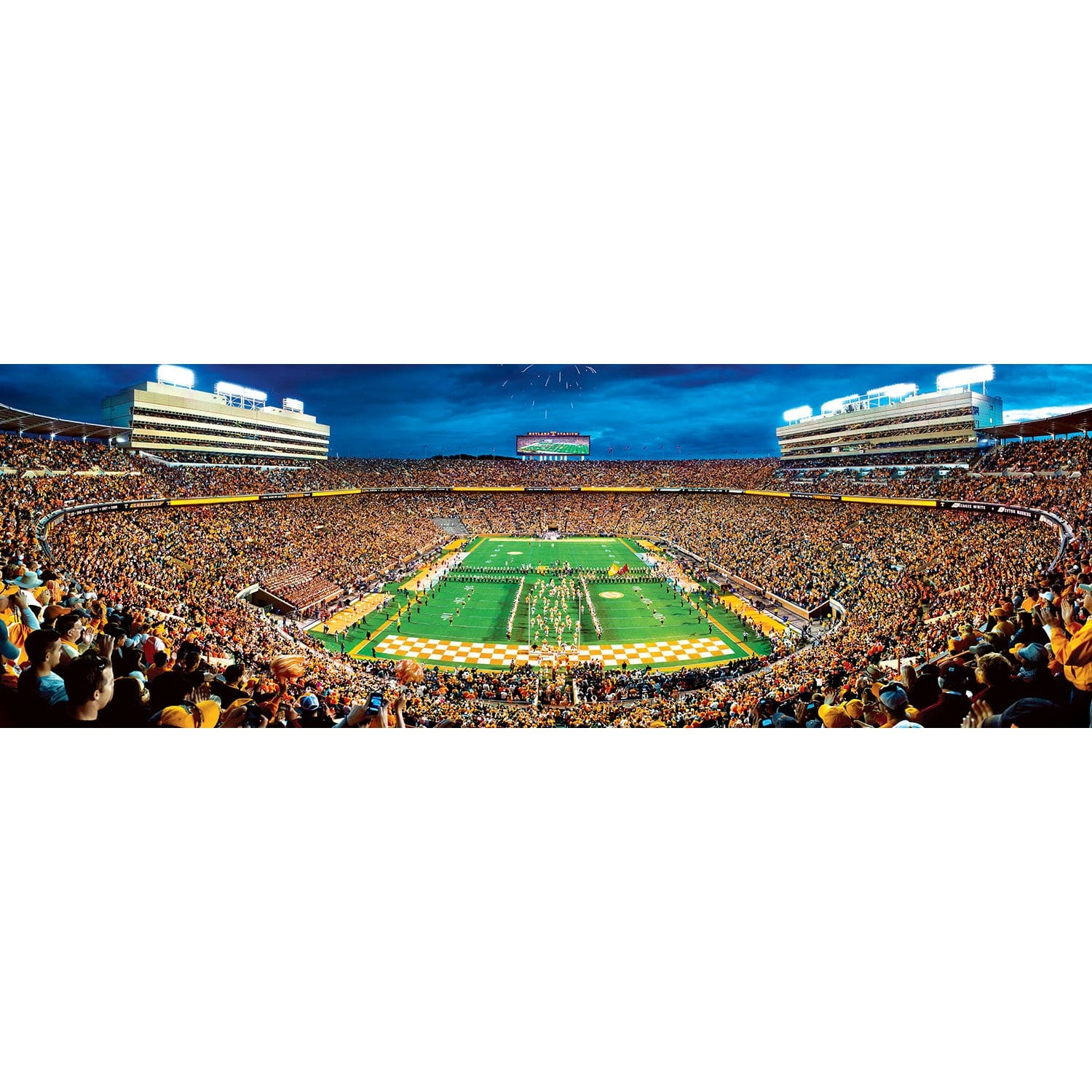 Tennessee Volunteers 1000 Piece Panoramic Jigsaw Puzzle - End View - Sports Gifts, Sports Memorabilia, Sports Collectibles, Fan Shop