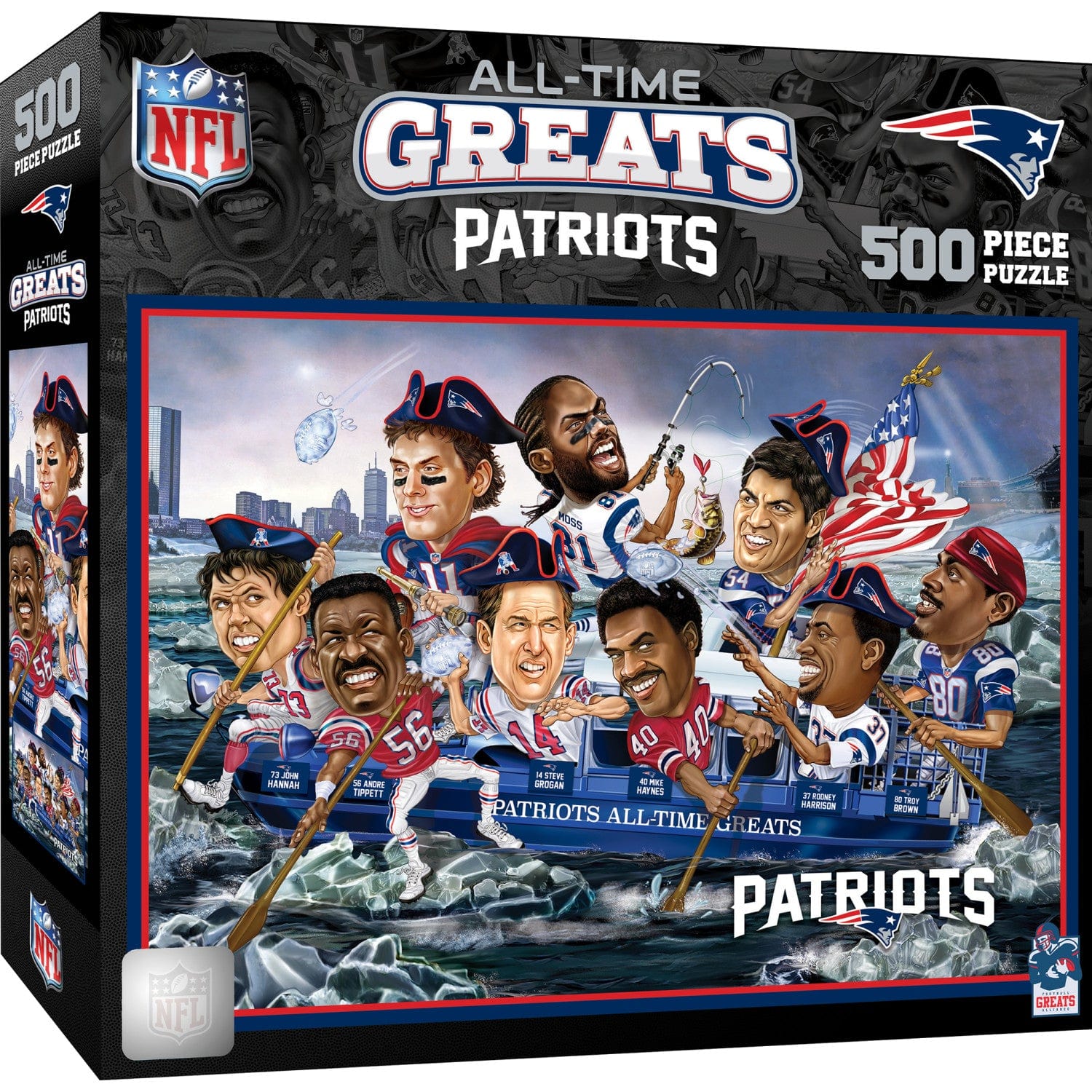 New England Patriots Legends 500-Piece Jigsaw Puzzle - Sports Gifts, Sports Memorabilia, Sports Collectibles, Fan Shop