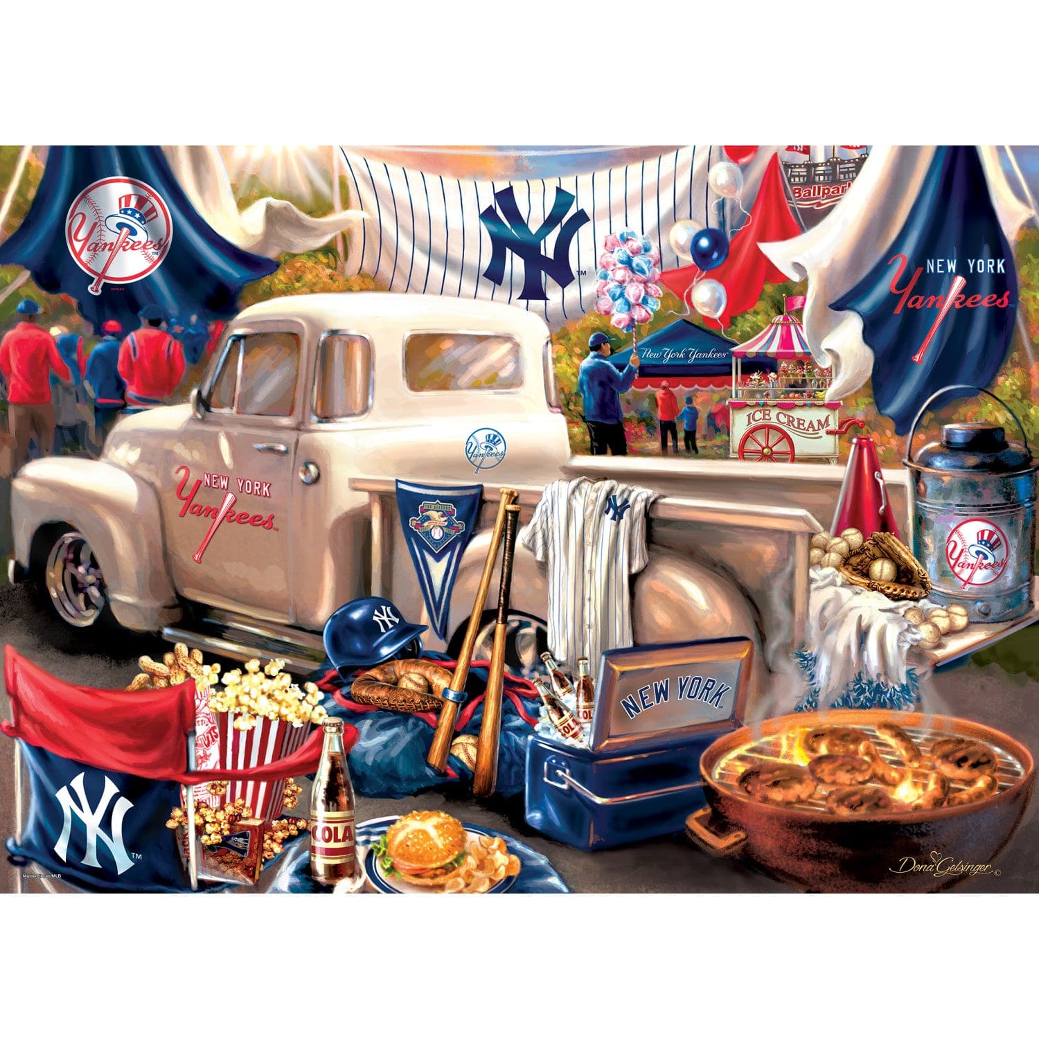 New York Yankees Gameday 1000 Piece Jigsaw Puzzle - Sports Gifts, Sports Memorabilia, Sports Collectibles, Fan Shop