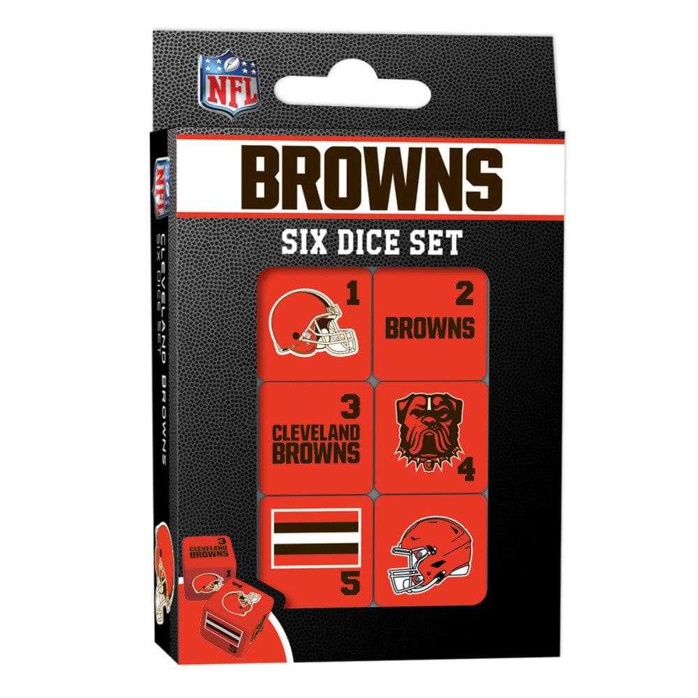 Cleveland Browns Themed Dice Set - Sports Gifts, Sports Memorabilia, Sports Collectibles, Fan Shop