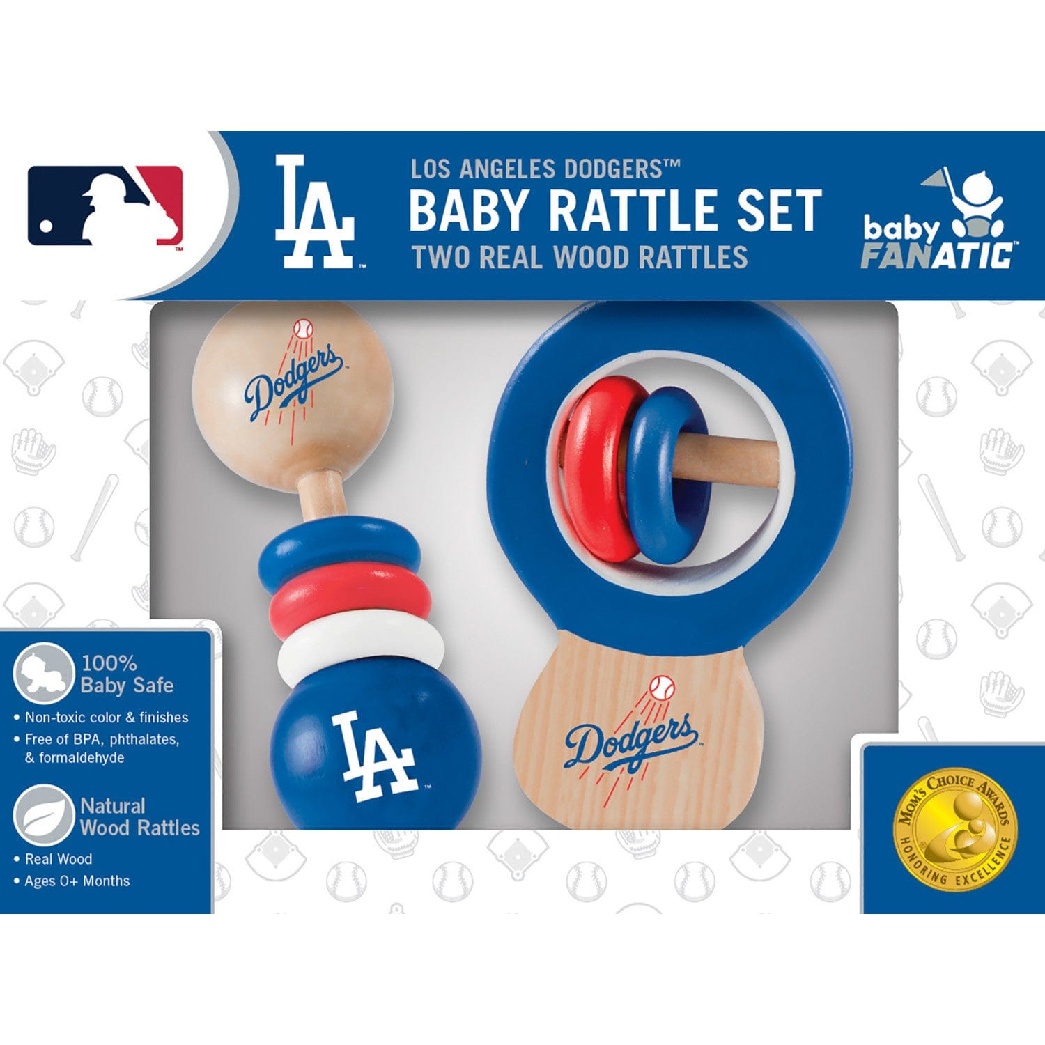 Los Angeles Dodgers Baby Rattles 2-Pack - Sports Gifts, Sports Memorabilia, Sports Collectibles, Fan Shop