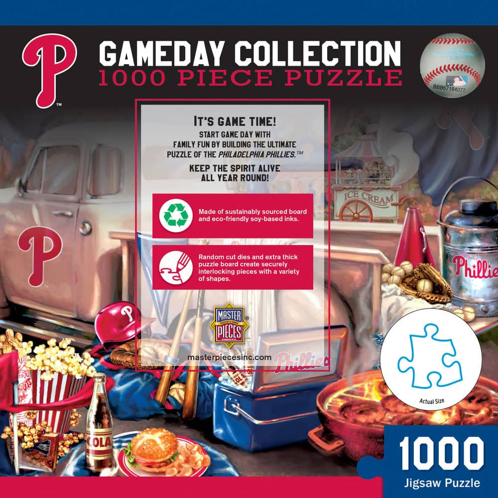 Philadelphia Phillies Gameday 1000 Piece Jigsaw Puzzle - Sports Gifts, Sports Memorabilia, Sports Collectibles, Fan Shop