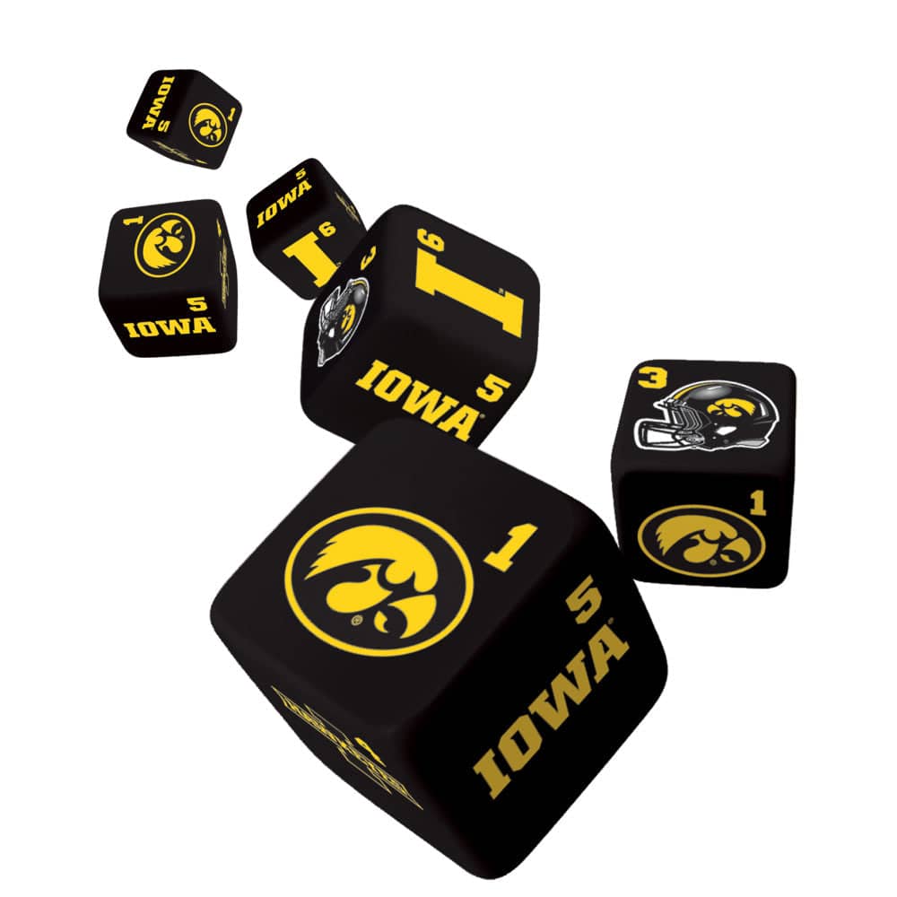 Iowa Hawkeyes Premium Dice Set - Sports Gifts, Sports Memorabilia, Sports Collectibles, Fan Shop