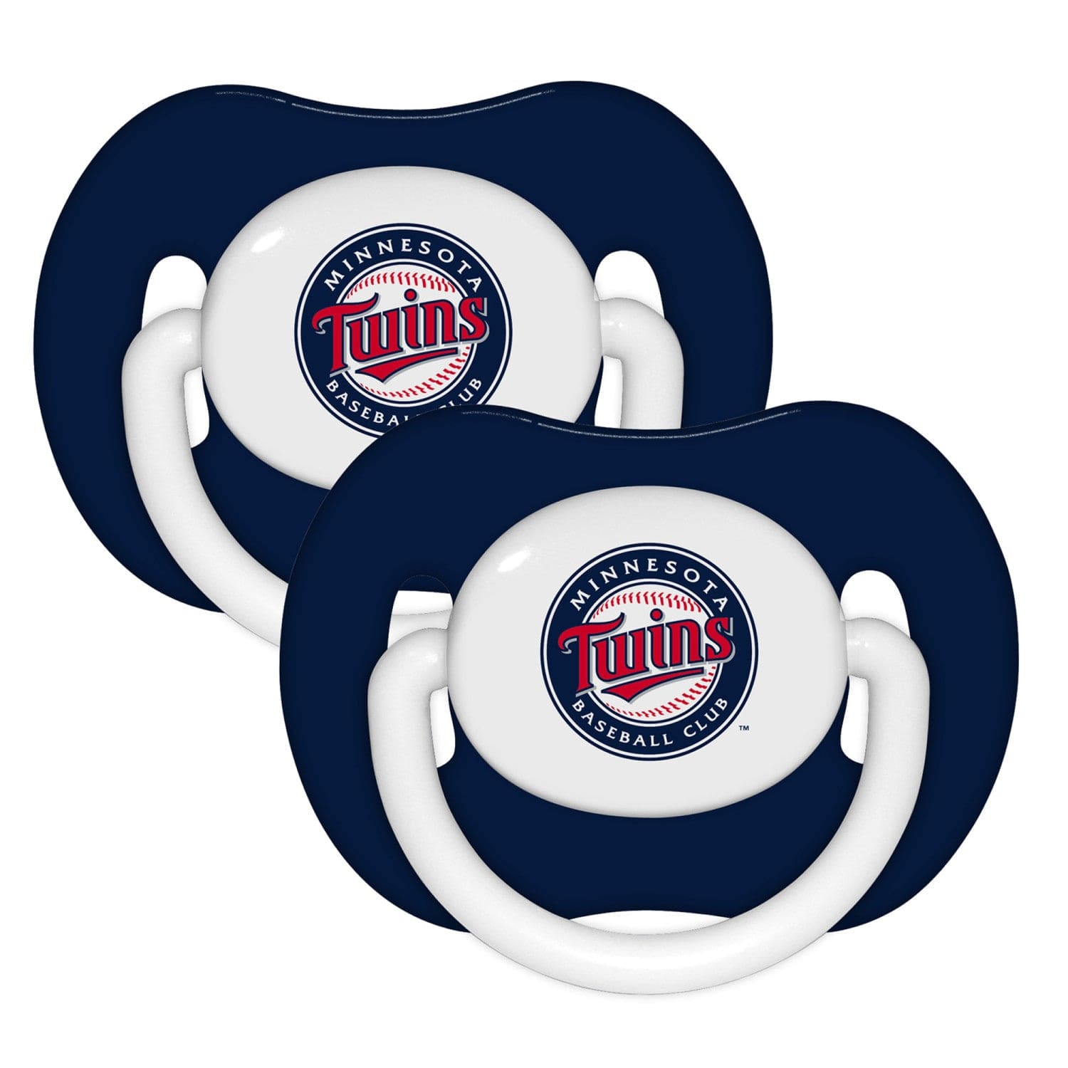 Minnesota Twins Closed Shield Pacifier 2-Pack - Sports Gifts, Sports Memorabilia, Sports Collectibles, Fan Shop