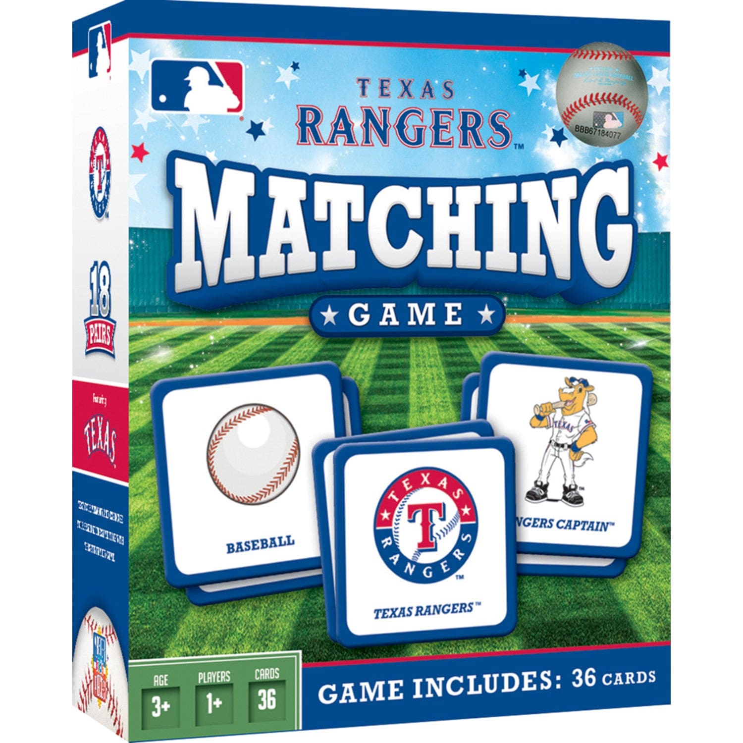 Texas Rangers Memory Matching Game - Sports Gifts, Sports Memorabilia, Sports Collectibles, Fan Shop