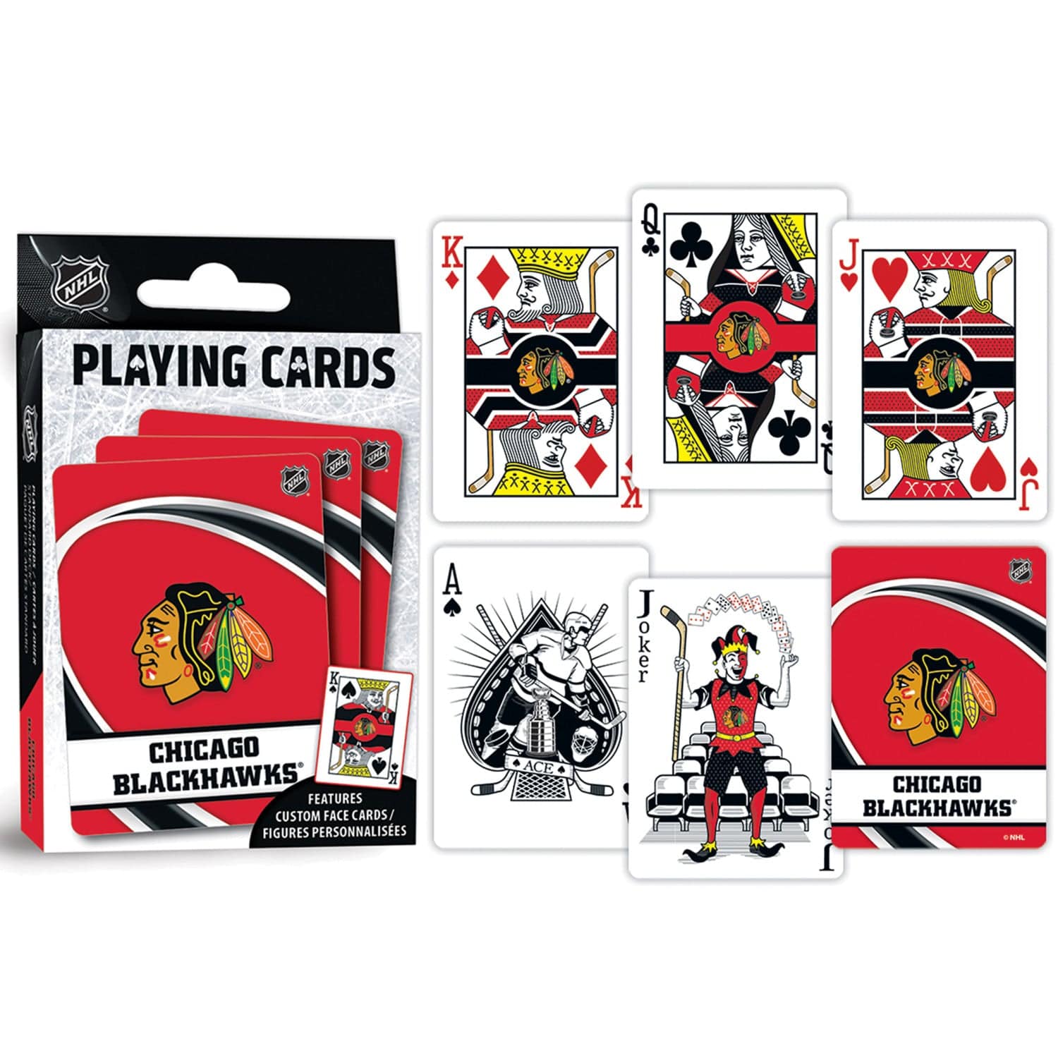 Chicago Blackhawks 54-Card Playing Deck