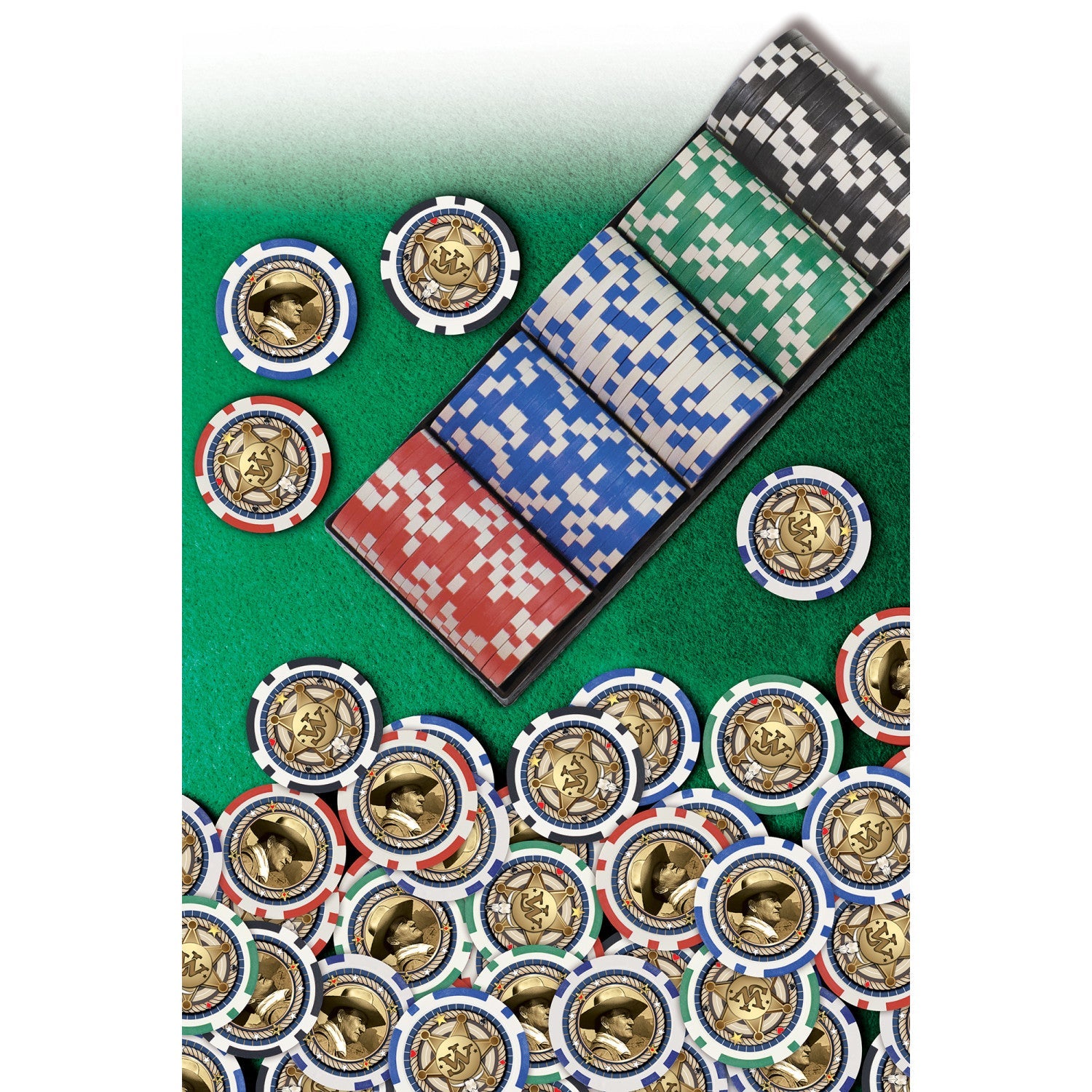 John Wayne 100 Piece Poker Chips - 757 Sports Collectibles