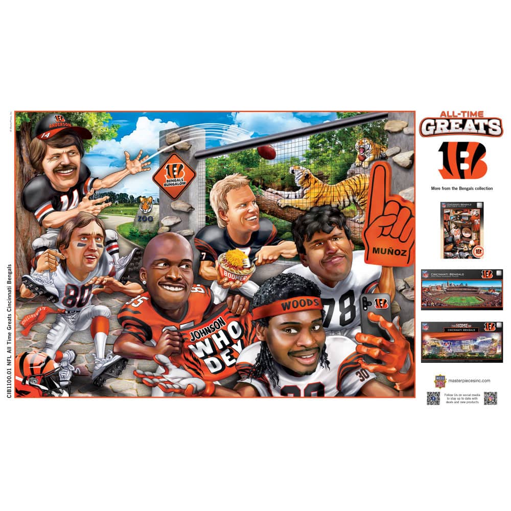 Cincinnati Bengals All-Time Greats 500-Piece Jigsaw Puzzle