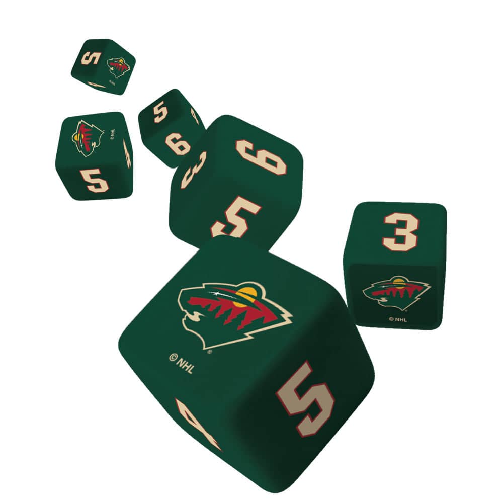 Minnesota Wild Themed Dice Set