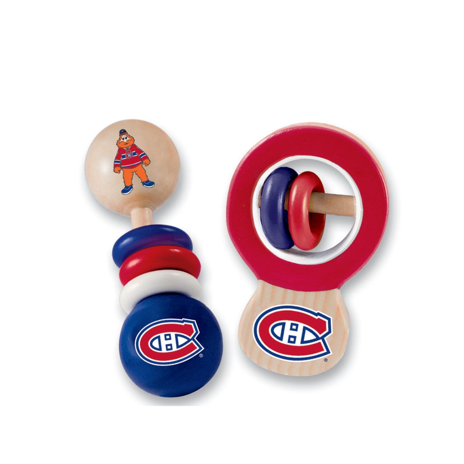 Montreal Canadiens Baby Rattles 2-Pack - Perfect for Little Fans! - Sports Gifts, Sports Memorabilia, Sports Collectibles, Fan Shop