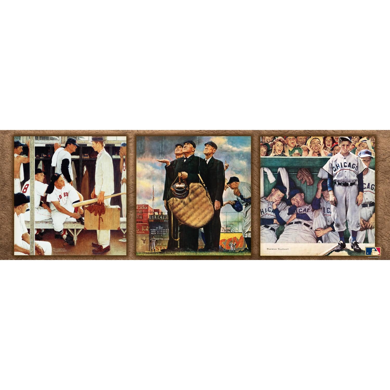 Saturday Evening Post Baseball 1000-Piece Panoramic Jigsaw Puzzle - Sports Gifts, Sports Memorabilia, Sports Collectibles, Fan Shop