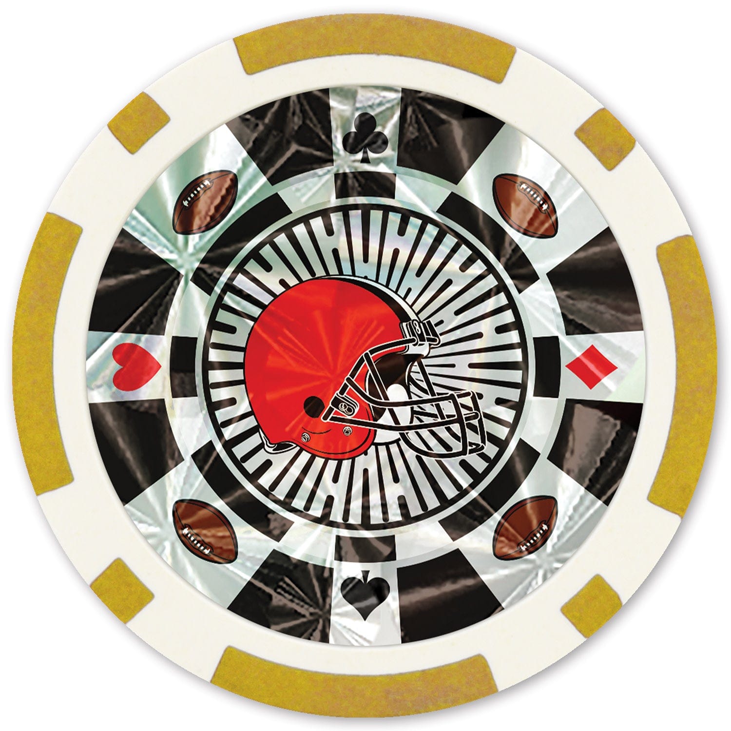 Cleveland Browns 20-Piece Poker Chip Set - Sports Gifts, Sports Memorabilia, Sports Collectibles, Fan Shop