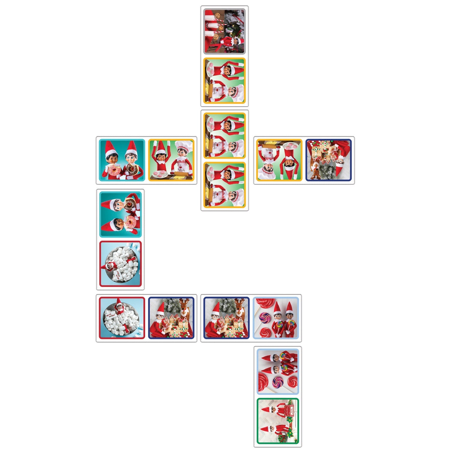 Elf on the Shelf Picture Dominoes - 757 Sports Collectibles