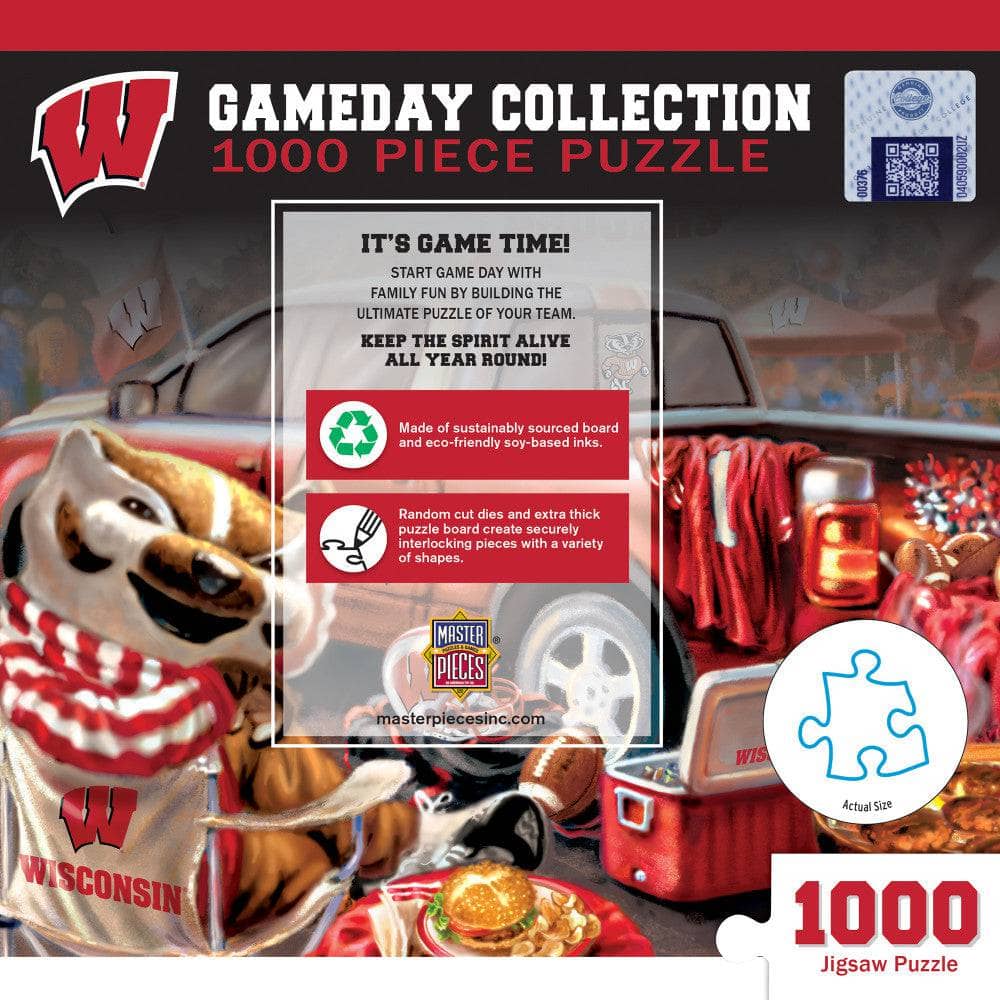 Wisconsin Badgers Gameday 1000-Piece Jigsaw Puzzle - Sports Gifts, Sports Memorabilia, Sports Collectibles, Fan Shop