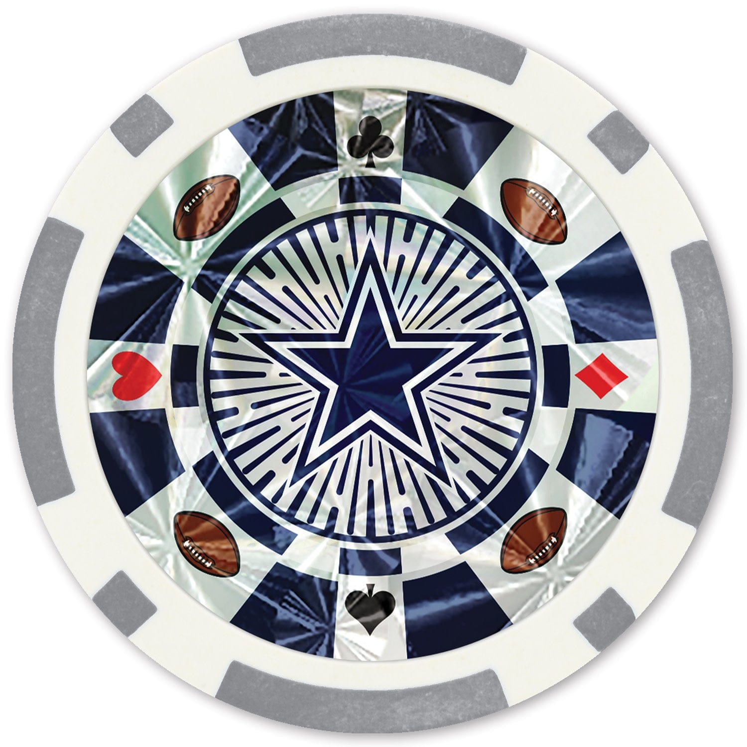Dallas Cowboys 20-Piece Poker Chip Set