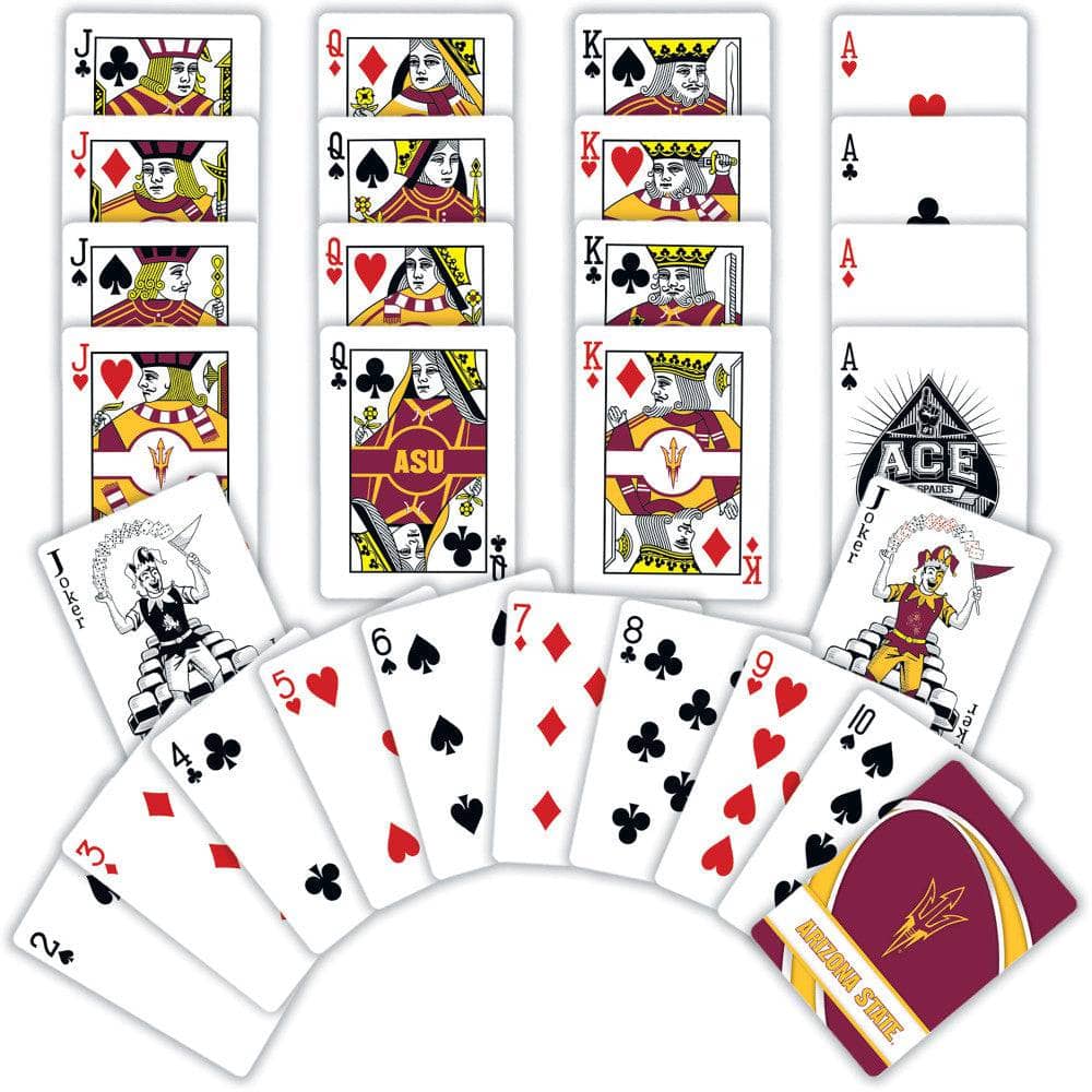 Arizona State Sun Devils 54-Card Deck Playing Cards - Sports Gifts, Sports Memorabilia, Sports Collectibles, Fan Shop