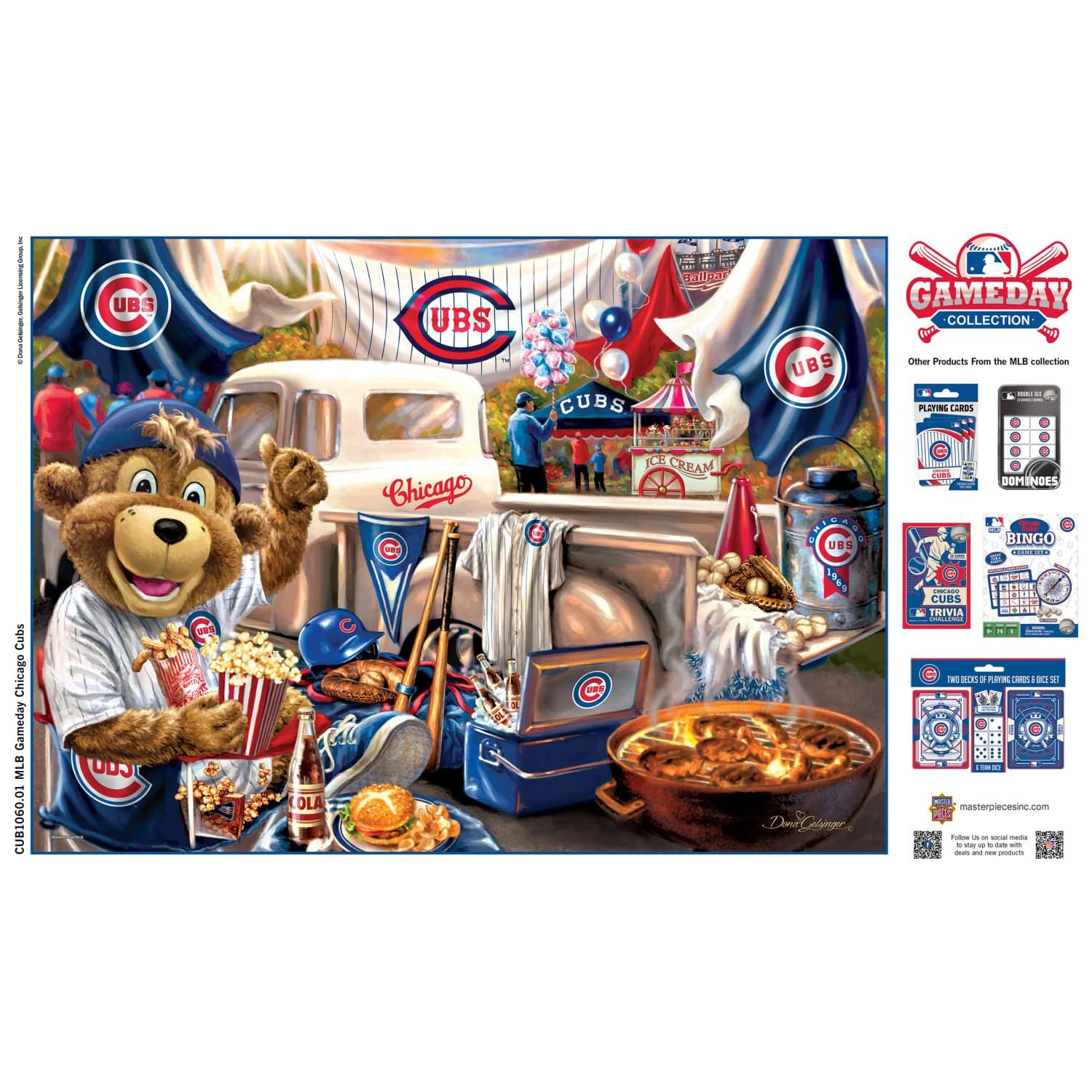 Chicago Cubs Gameday 1000 Piece Jigsaw Puzzle - Sports Gifts, Sports Memorabilia, Sports Collectibles, Fan Shop