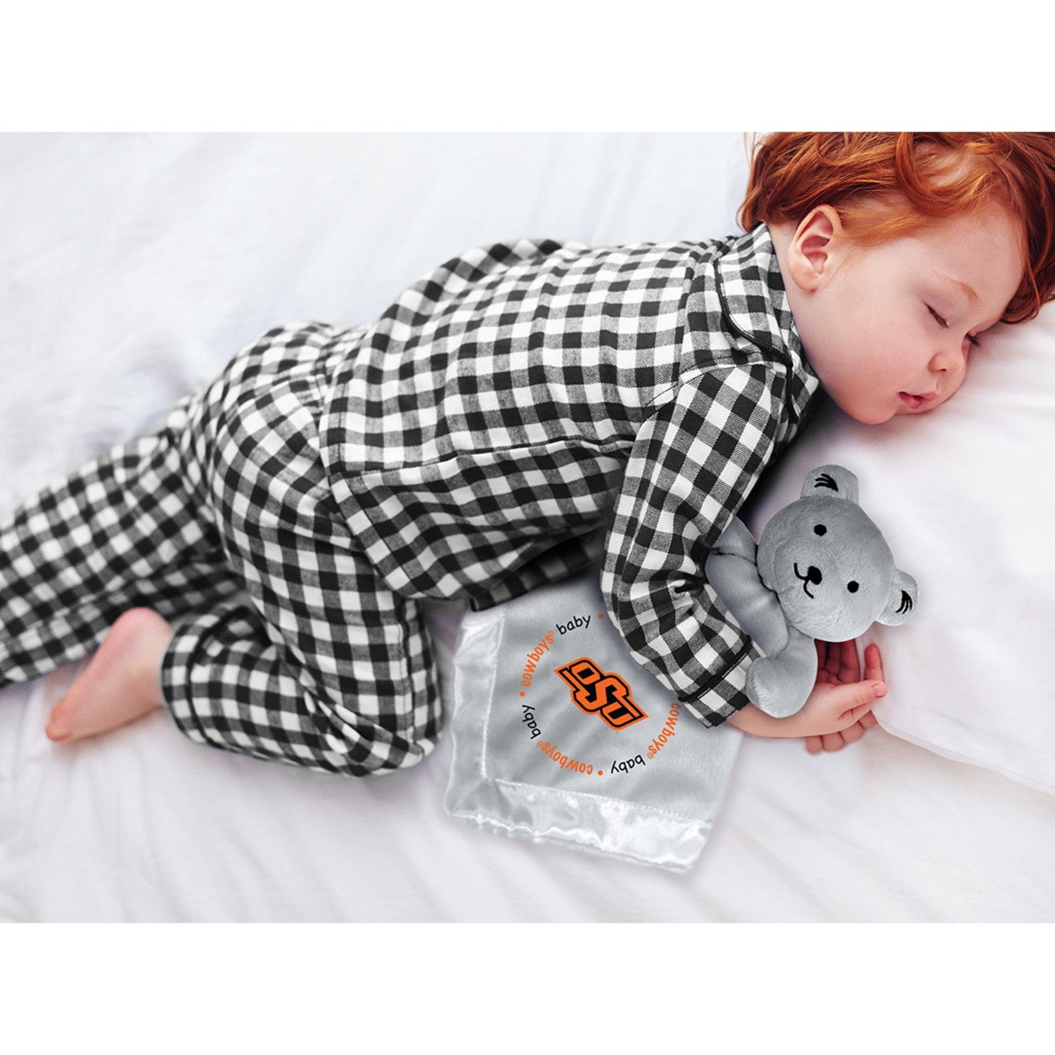 Oklahoma State Cowboys Security Bear - Gray - Sports Gifts, Sports Memorabilia, Sports Collectibles, Fan Shop
