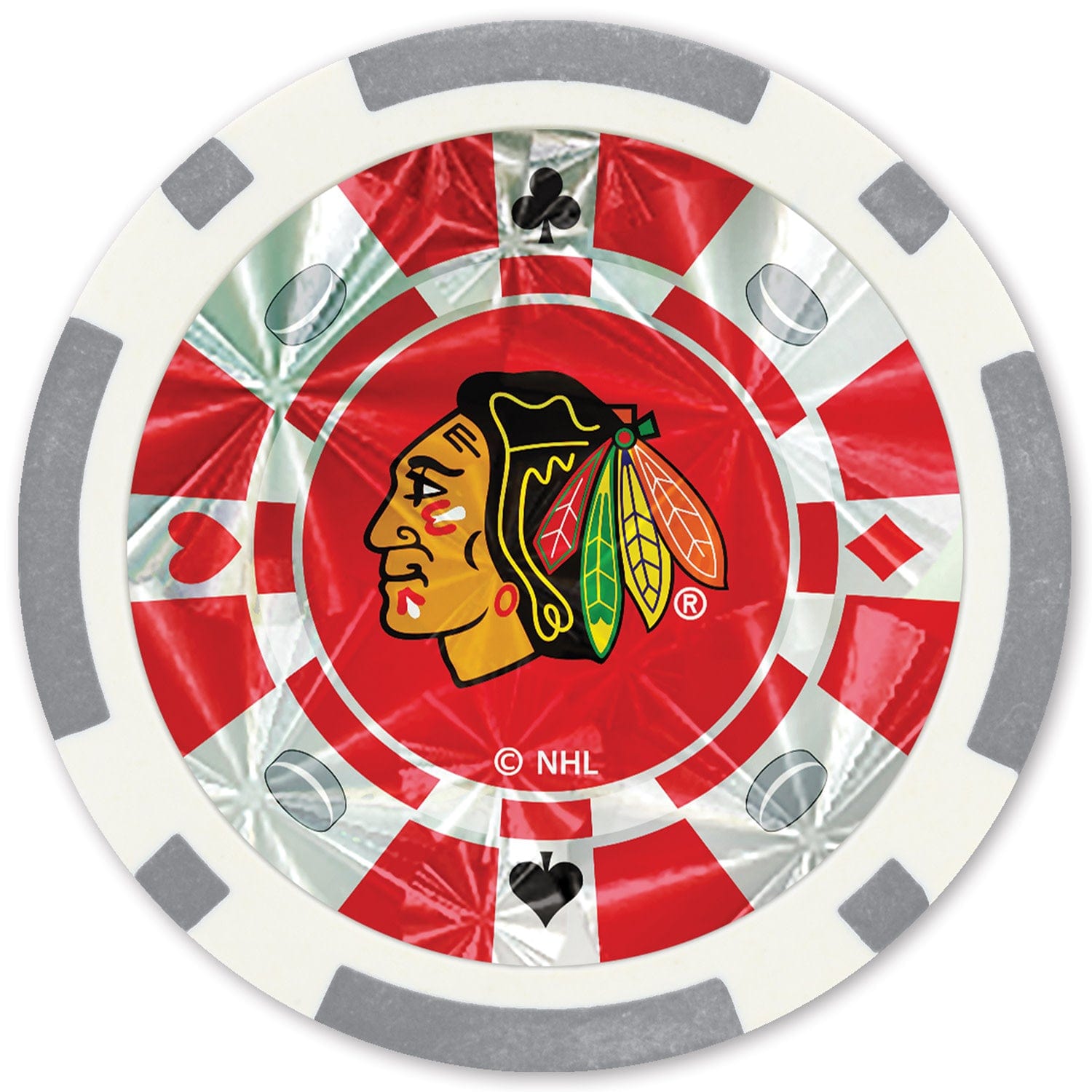 Chicago Blackhawks 20 Piece Poker Chip Set - Sports Gifts, Sports Memorabilia, Sports Collectibles, Fan Shop