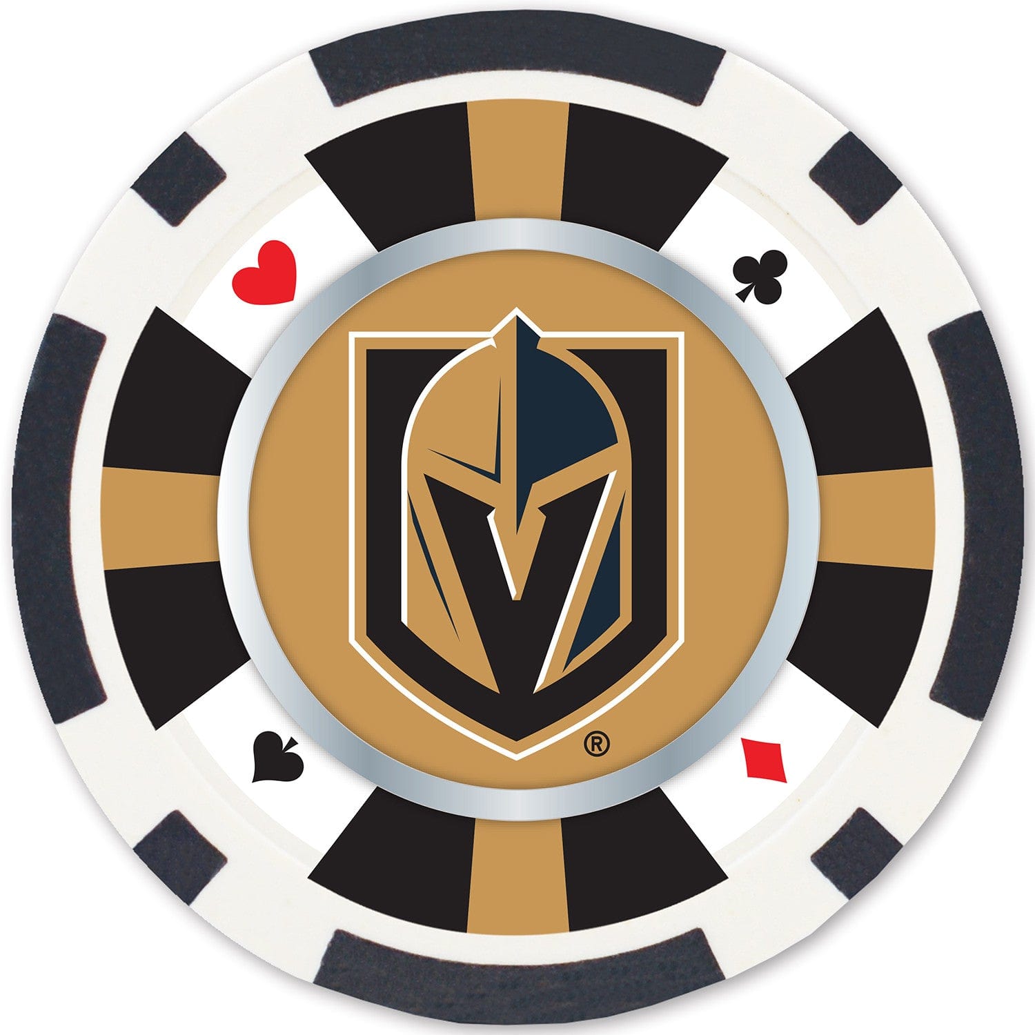 Las Vegas Golden Knights 100-Piece Poker Chip Set - Sports Gifts, Sports Memorabilia, Sports Collectibles, Fan Shop