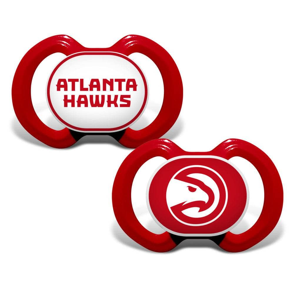 Atlanta Hawks Pacifier 2-Pack - Sports Gifts, Sports Memorabilia, Sports Collectibles, Fan Shop