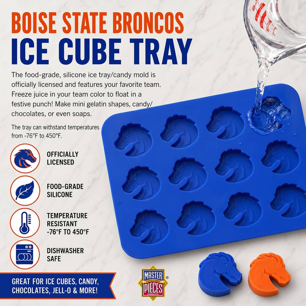 Boise State Broncos Silicone Ice Cube Tray