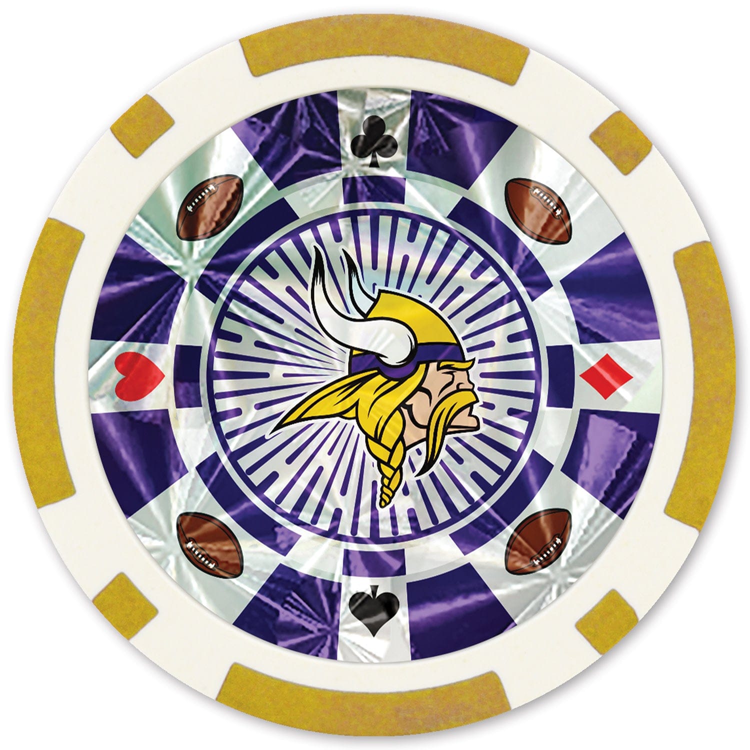 Minnesota Vikings 20-Piece Poker Chip Set - Sports Gifts, Sports Memorabilia, Sports Collectibles, Fan Shop
