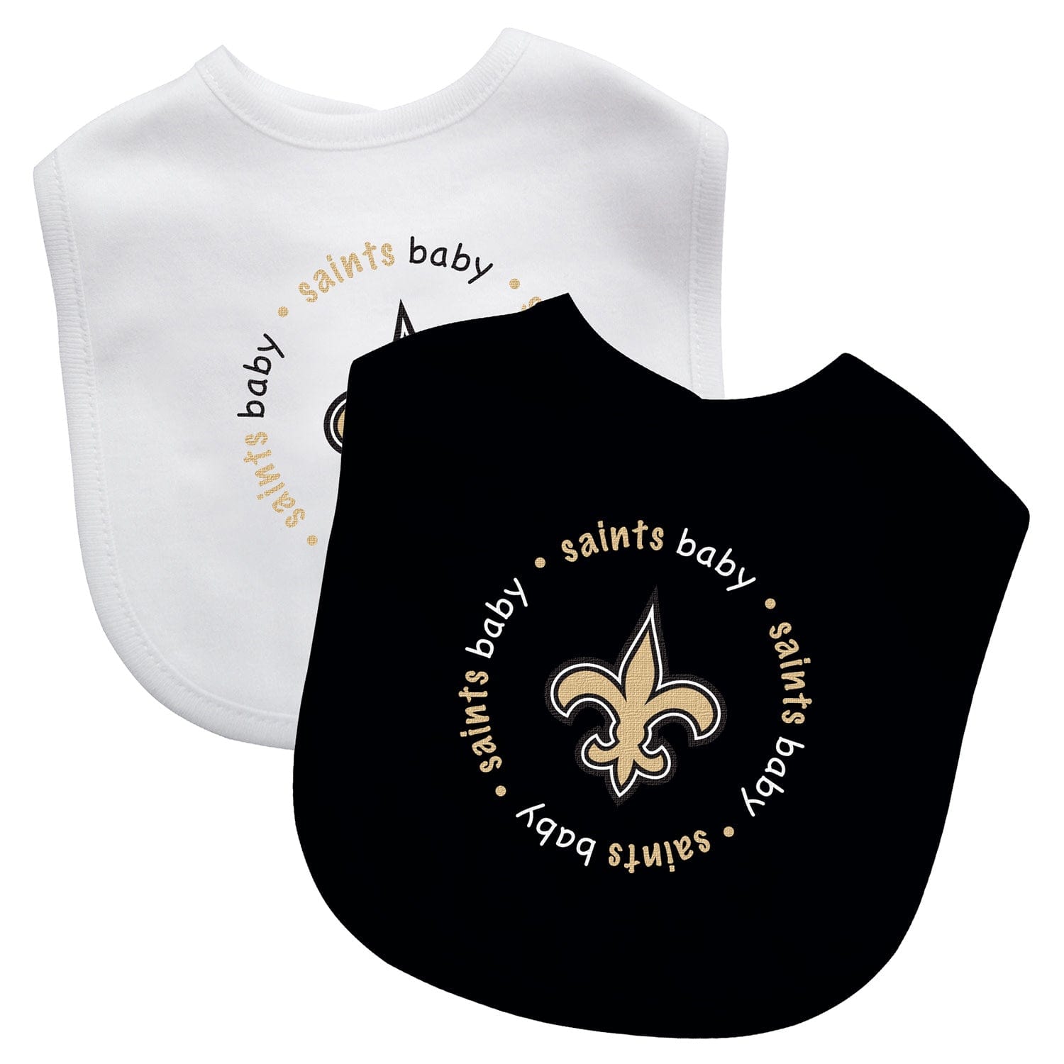 New Orleans Saints Baby Bibs 2-Pack - Perfect for Little Fans!