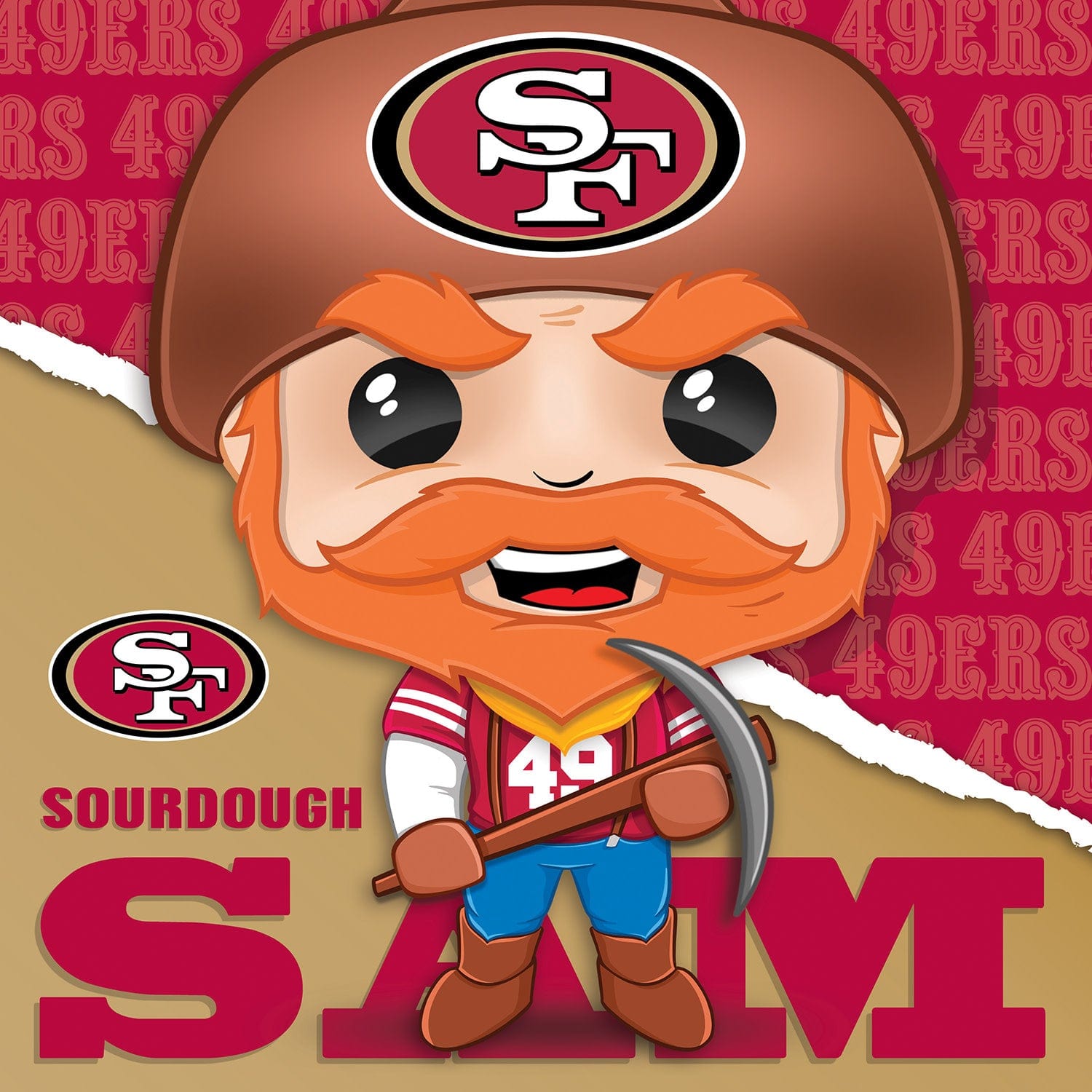 Sourdough Sam - 49ers Mascot 100-Piece Puzzle