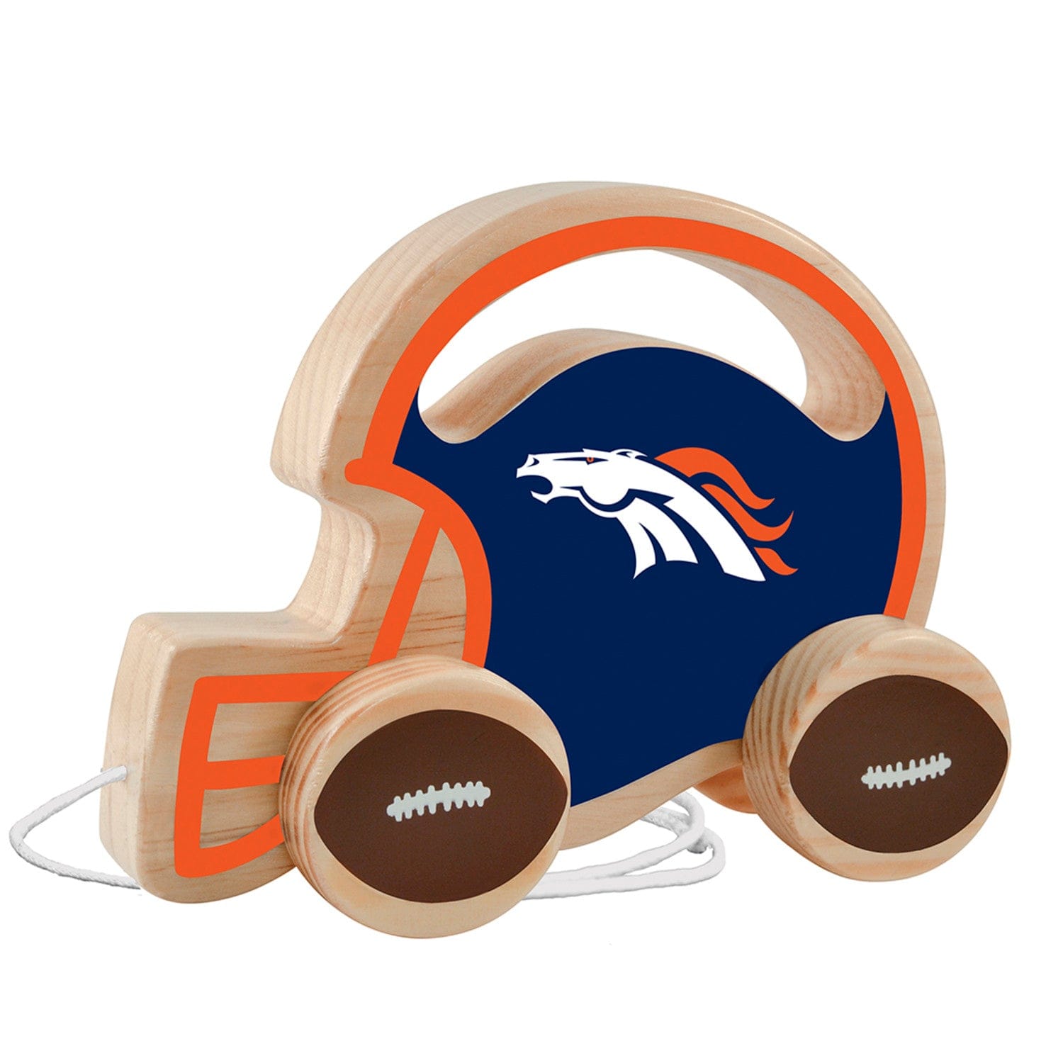 Denver Broncos Push & Pull Baby Toy - Sports Gifts, Sports Memorabilia, Sports Collectibles, Fan Shop