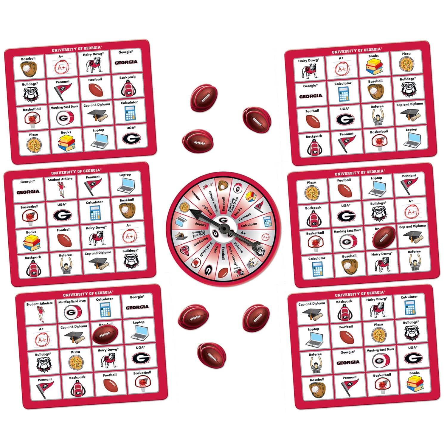 Georgia Bulldogs Bingo Game: Cheer and Play! - Sports Gifts, Sports Memorabilia, Sports Collectibles, Fan Shop